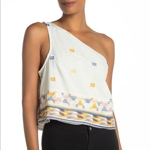 Free People Bali Baby One-Shoulder Tank NWT XS